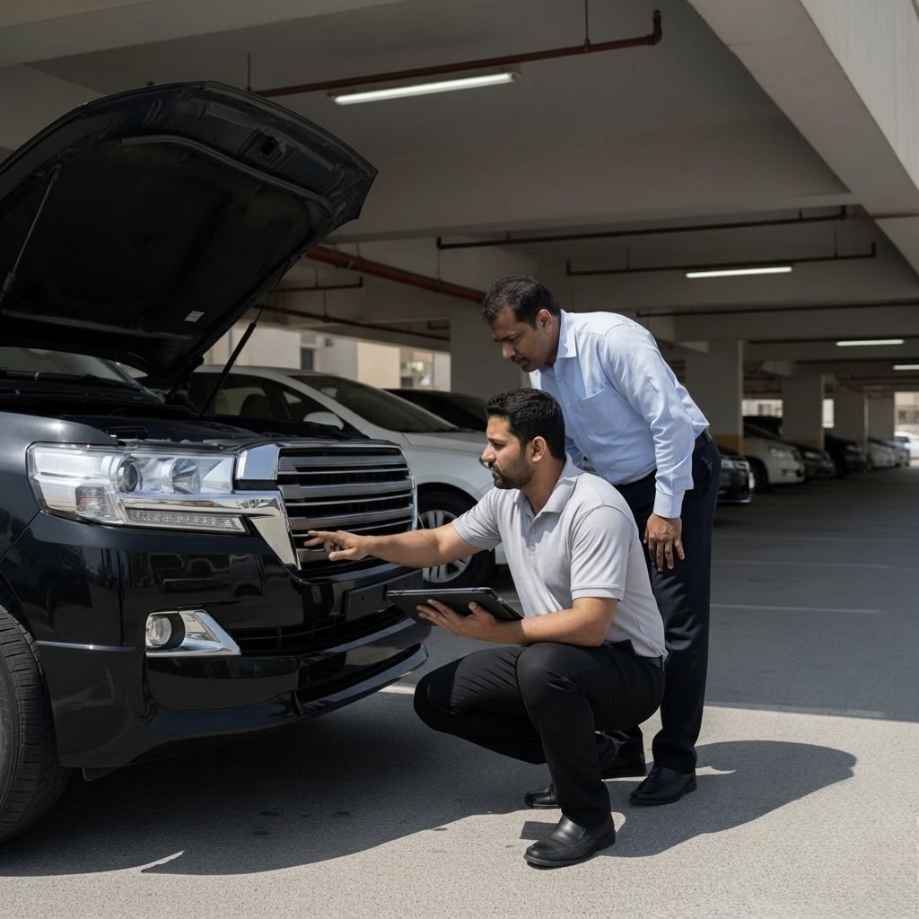 Crescent Car Check mobile car inspection in Dubai