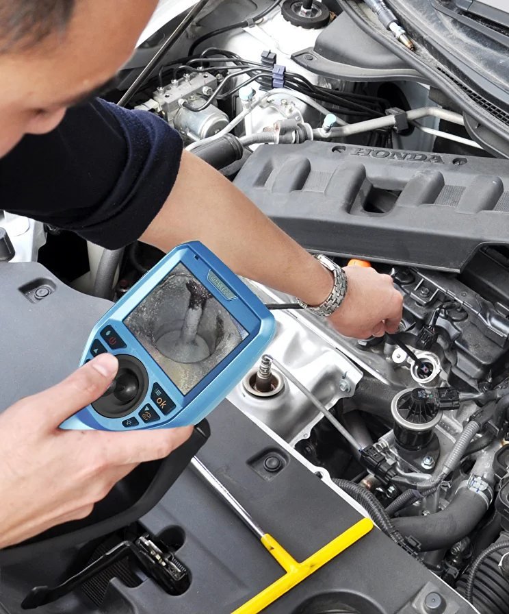 Endoscopic camera inspection for hidden car issues